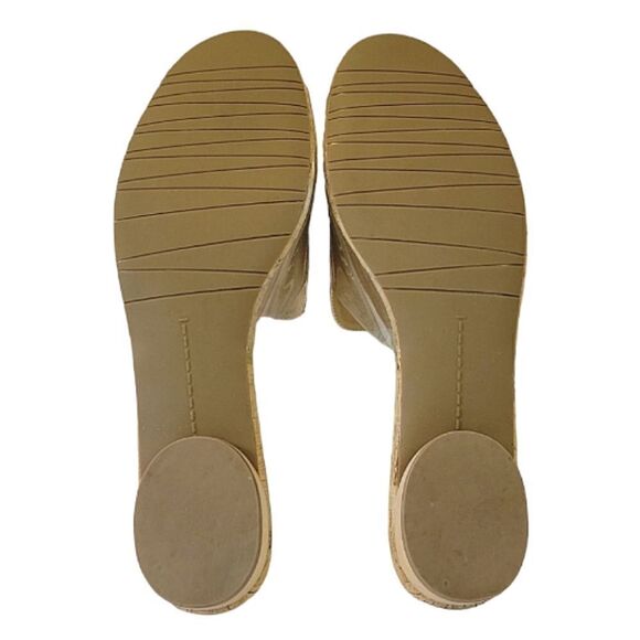 Vaneli Bysy Multi Color Lucite Sides Cork Slip-on Sandal Size 10 - Picture 6 of 9